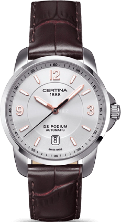 Certina,DS Podium 38mm,38mm,Stainless Steel,Silver,Automatic,Day,42hours,C001,C001.407.16.037.01