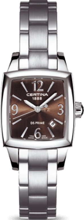 Certina,DS Prime 25mm,25mm,Stainless Steel,Brown,Quartz,Day,26280hours,C004,C004.310.11.297.00