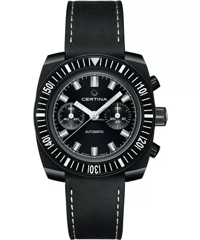 Certina,DS 42.50mm,42.50mm,Stainless Steel,Stainless Steel,Blue,Automatic,Chronograph,Square,C040,C040.462.36.041.00