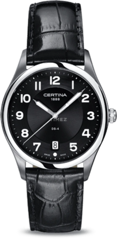 Certina,DS-4 38mm,38mm,Stainless Steel,Black,Quartz,Day,26280hours,C022,C022.410.16.050.00