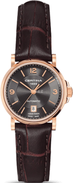 Certina,DS Caimano 27mm,27mm,Stainless Steel,Black,Automatic,Day,42hours,C017,C017.207.36.087.00