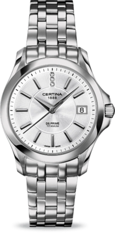 Certina,DS Prime 32mm,32mm,Titanium,Silver,Quartz,Day,26280hours,C004,C004.210.44.036.00
