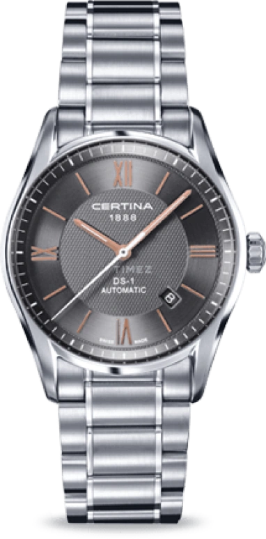 Certina,DS-1 39mm,39mm,Stainless Steel,Grey,Automatic,Day,42hours,C006,C006.407.11.088.01