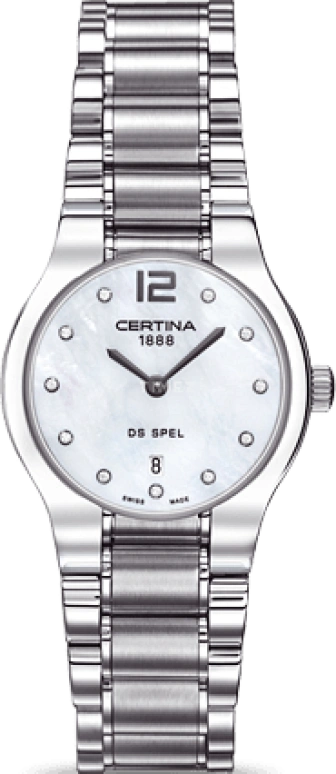 Certina,DS Spel 30mm,30mm,Stainless Steel,White,Quartz,Day,26280hours,C012,C012.209.11.116.00