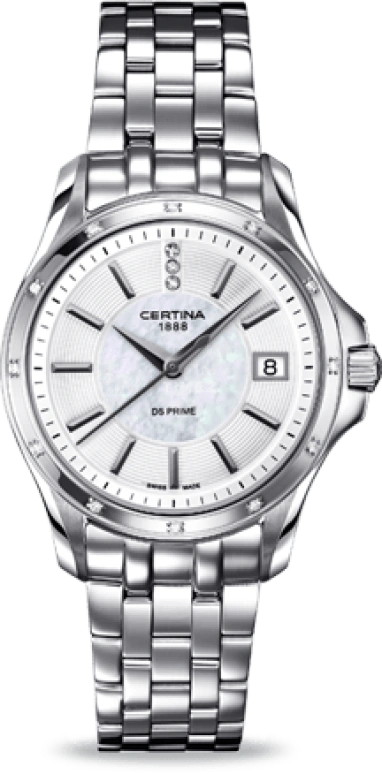 Certina,DS Prime 32mm,32mm,Stainless Steel,Silver,Quartz,Day,26280hours,C004,C004.210.61.116.00