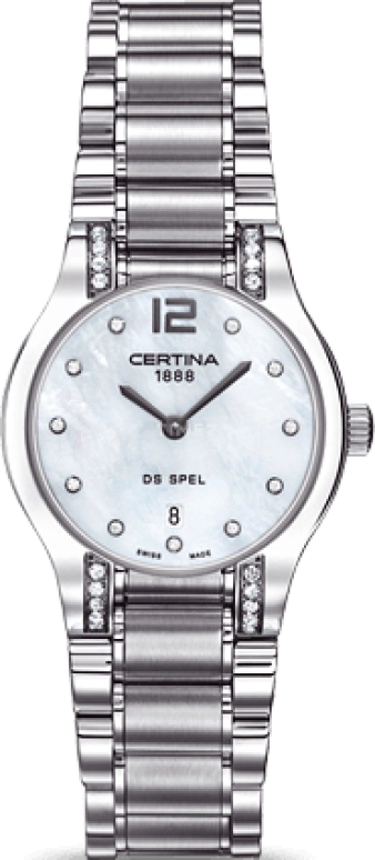 Certina,DS Spel 30mm,30mm,Stainless Steel,White,Quartz,Day,26280hours,C012,C012.209.61.116.00
