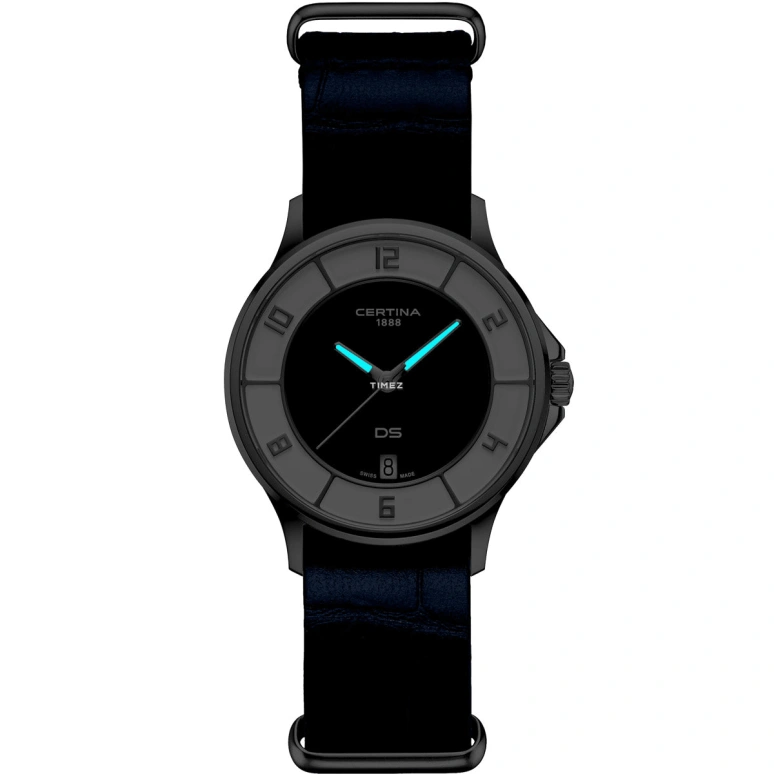 Certina,DS 35mm,35mm,Stainless Steel,Blue,Quartz,Day,Sapphire,C039,C039.251.17.047.00