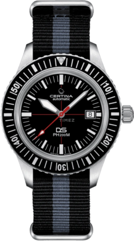 Certina,Heritage 42.80mm,42.80mm,Stainless Steel,Black,Automatic,Day,80hours,C036,C036.407.16.050.00