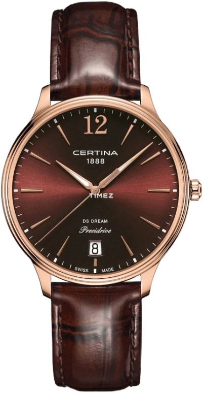 Certina,DS Dream 38mm,38mm,Stainless Steel,Stainless Steel,Coffee,Quartz,C021,C021.810.36.297.00