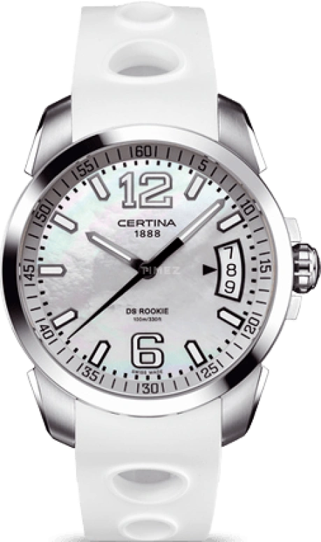 Certina,DS Rookie 40mm,40mm,Stainless Steel,Silver White,Quartz,Chronograph,Date,C016,C016.410.17.117.00
