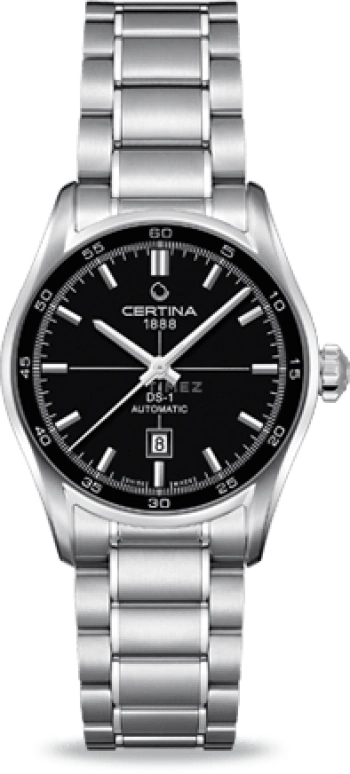 Certina,DS-1 30mm,30mm,Stainless Steel,Black,Automatic,Day,38hours,C006,C006.207.11.051.00