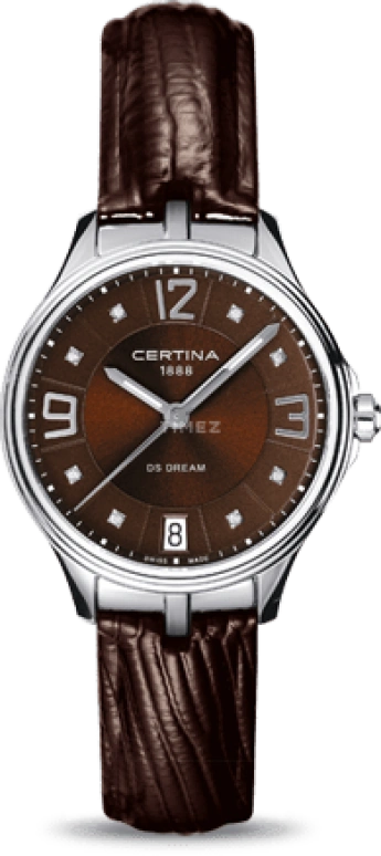 Certina,DS Dream 30.50mm,30.50mm,Stainless Steel,Brown,Quartz,Day,26280hours,C021,C021.210.16.296.00