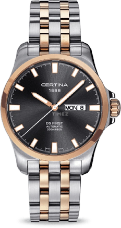 Certina,DS First 41mm,41mm,Stainless Steel,Grey,Automatic,Date,Day,C014,C014.407.22.081.00