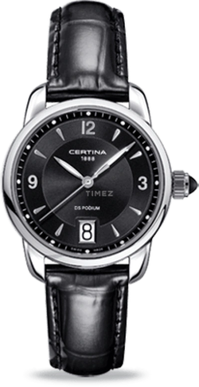 Certina,DS Podium 32.50mm,32.50mm,Stainless Steel,Black,Quartz,Day,26280hours,C025,C025.210.16.057.00