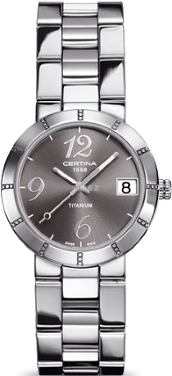 Certina,DS Stella 31mm,31mm,Titanium,Grey,Quartz,Day,26280hours,C009,C009.210.44.082.00