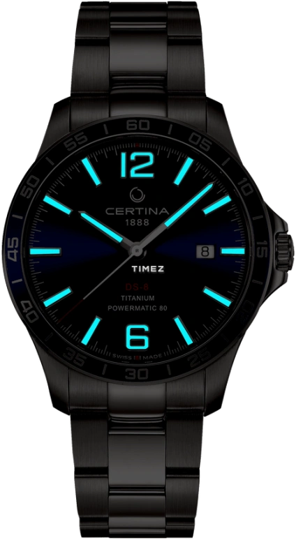 Certina,DS-8 40.50mm,40.50mm,Titanium,Blue,Automatic,Sapphire,Round,C033,C033.807.44.047.00