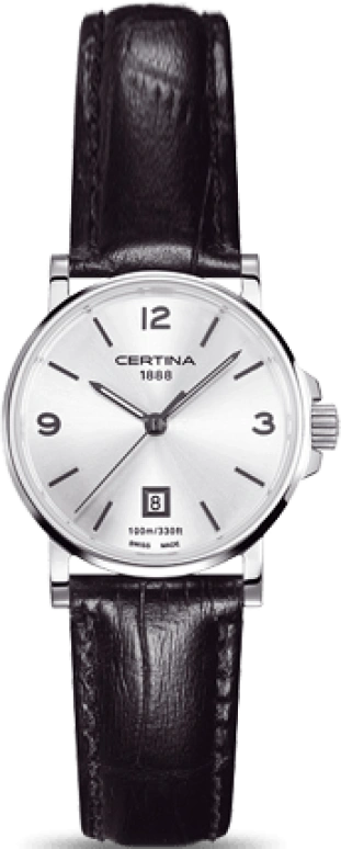 Certina,DS Caimano 27mm,27mm,Stainless Steel,Silver,Quartz,Day,26280hours,C017,C017.210.16.037.00
