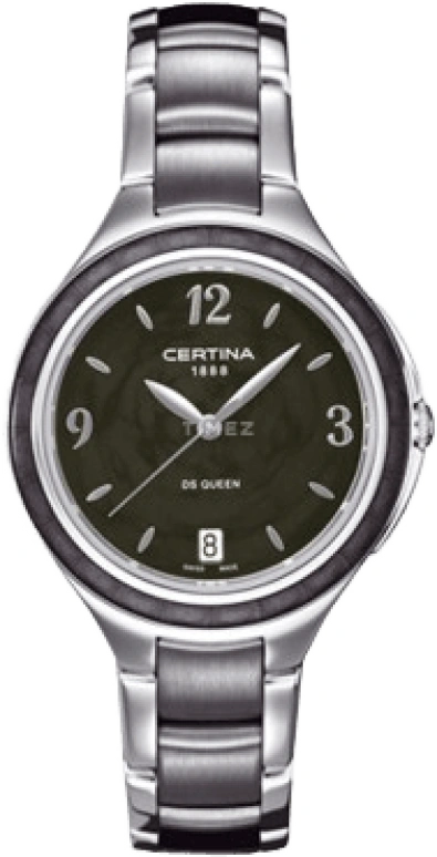 Certina,DS Queen 36mm,36mm,Stainless Steel,Black,Quartz,Day,26280hours,C018,C018.210.11.057.00