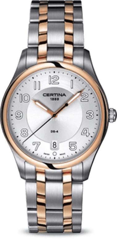 Certina,DS-4 38mm,38mm,Stainless Steel,Silver,Quartz,Day,26280hours,C022,C022.410.22.030.00