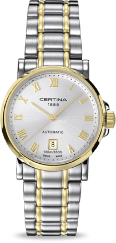 Certina,DS Caimano 27mm,27mm,Stainless Steel,Silver,Automatic,Day,42hours,C017,C017.207.22.033.00