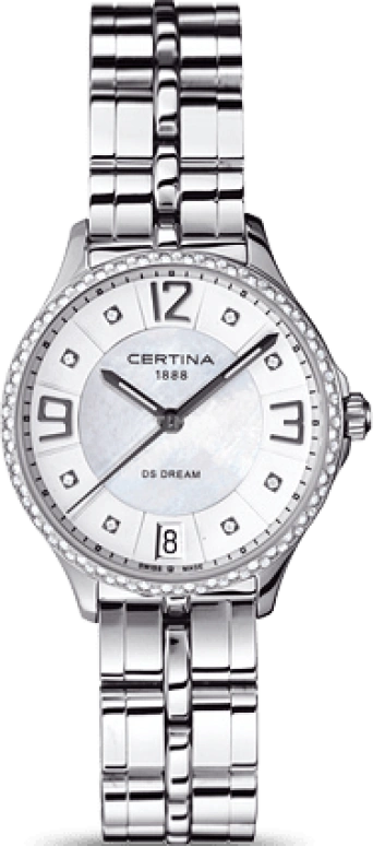 Certina,DS Dream 30.50mm,30.50mm,Stainless Steel,White,Quartz,Day,26280hours,C021,C021.210.61.116.00