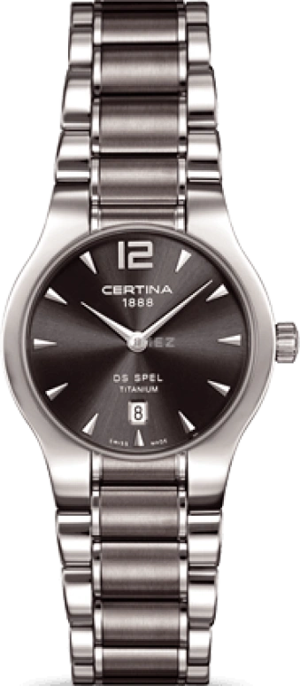 Certina,DS Spel 30mm,30mm,Titanium,Black,Quartz,Day,26280hours,C012,C012.209.44.087.00