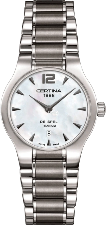 Certina,DS Spel 30mm,30mm,Titanium,White,Quartz,Day,26280hours,C012,C012.209.44.117.00