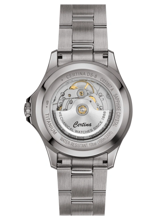 Certina,DS-8 40.50mm,40.50mm,Titanium,Blue,Automatic,Sapphire,Round,C033,C033.807.44.047.00