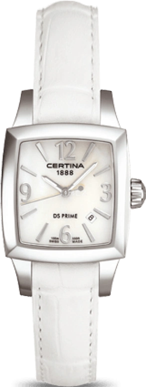 Certina,DS Prime 25mm,25mm,Stainless Steel,White,Quartz,Day,26280hours,C004,C004.310.16.117.00