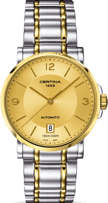 Certina,DS Caimano 38mm,38mm,Stainless Steel,Champagne,Automatic,Day,42hours,C017,C017.407.22.027.00