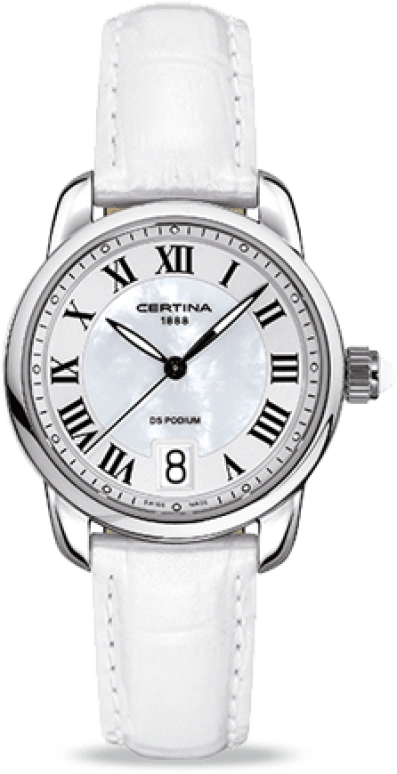 Certina,DS Podium 32.50mm,32.50mm,Stainless Steel,White,Quartz,Day,26280hours,C025,C025.210.16.118.01