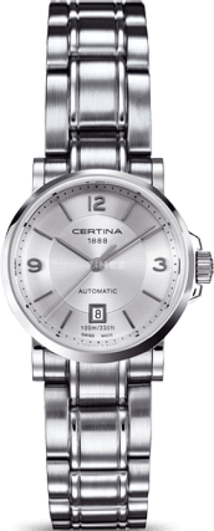 Certina,DS Caimano 27mm,27mm,Stainless Steel,Silver,Automatic,Day,42hours,C017,C017.207.11.037.00