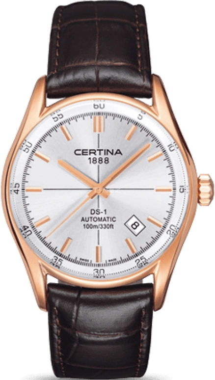 Certina,DS-1 39mm,39mm,Stainless Steel,Silver,Automatic,Day,42hours,C006,C006.407.36.031.00