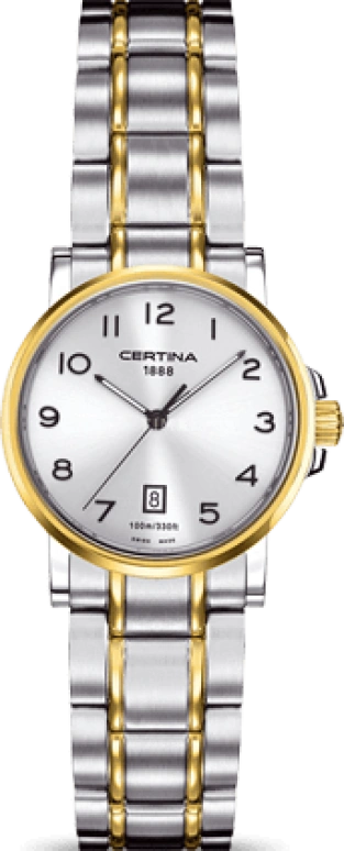 Certina,DS Caimano 27mm,27mm,Stainless Steel,Silver,Quartz,Day,26280hours,C017,C017.210.22.032.00