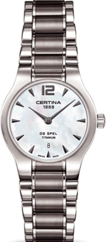 Certina,DS Spel 30mm,30mm,Titanium,White,Quartz,Day,26280hours,C012,C012.209.44.117.00