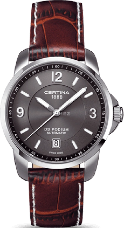 Certina,DS Podium 38mm,38mm,Stainless Steel,Grey,Automatic,Day,42hours,C001,C001.407.16.087.00
