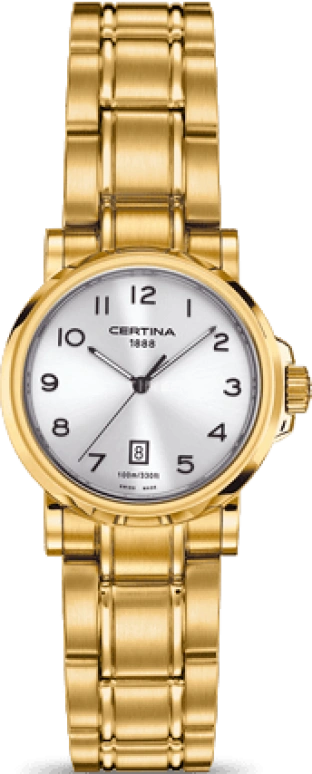 Certina,DS Caimano 27mm,27mm,Stainless Steel,Silver,Quartz,Day,26280hours,C017,C017.210.33.032.00