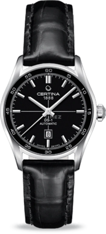 Certina,DS-1 30mm,30mm,Stainless Steel,Black,Automatic,Day,38hours,C006,C006.207.16.051.00