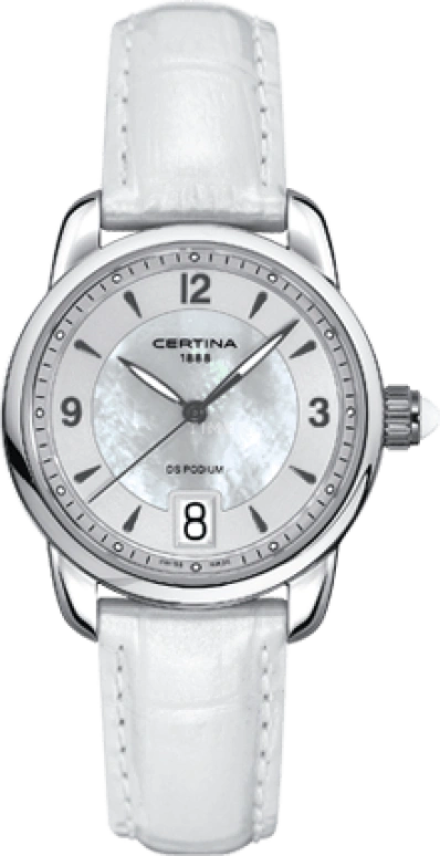Certina,DS Podium 32.50mm,32.50mm,Stainless Steel,White,Quartz,Day,26280hours,C025,C025.210.16.117.00
