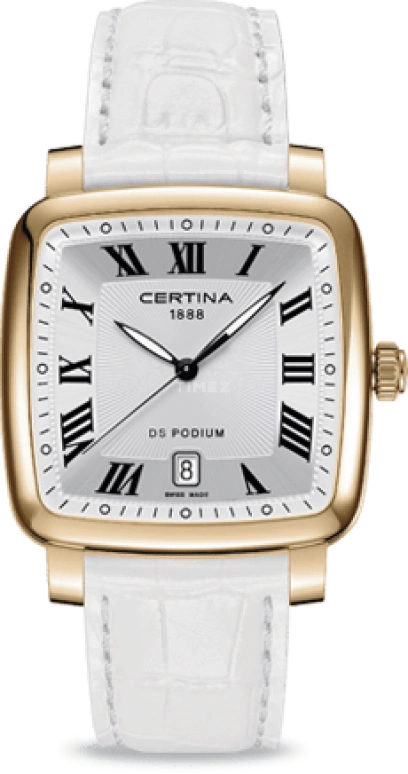 Certina,DS Podium 38.30mm,38.30mm,Stainless Steel,Silver,Quartz,Day,26280hours,C025,C025.510.36.033.00