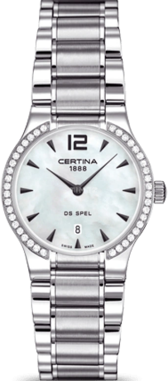 Certina,DS Spel 30mm,30mm,Stainless Steel,White,Quartz,Day,26280hours,C012,C012.209.61.117.00