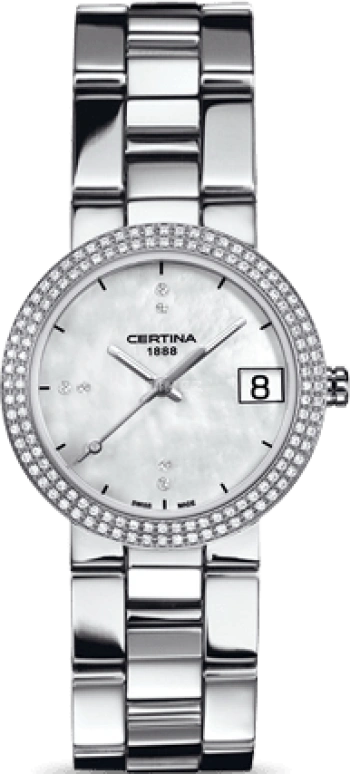 Certina,DS Stella 31mm,31mm,Stainless Steel,Silver White,Quartz,Day,26280hours,C009,C009.210.11.116.01