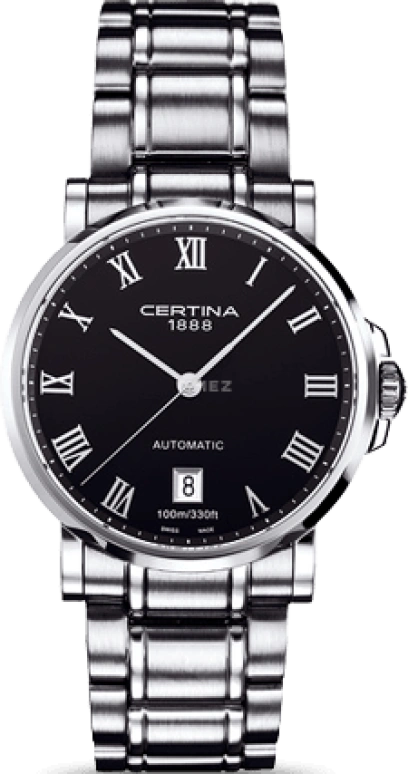 Certina,DS Caimano 38mm,38mm,Stainless Steel,Black,Automatic,Day,42hours,C017,C017.407.11.053.00