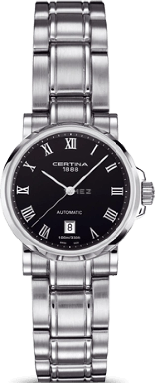 Certina,DS Caimano 27mm,27mm,Stainless Steel,Black,Automatic,Day,42hours,C017,C017.207.11.053.00