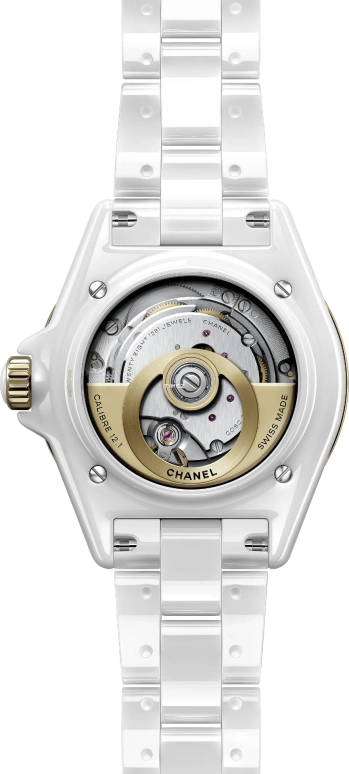 CHANEL,J12 38mm,38mm,Ceramic,White,Automatic,Day,70hours,H9836