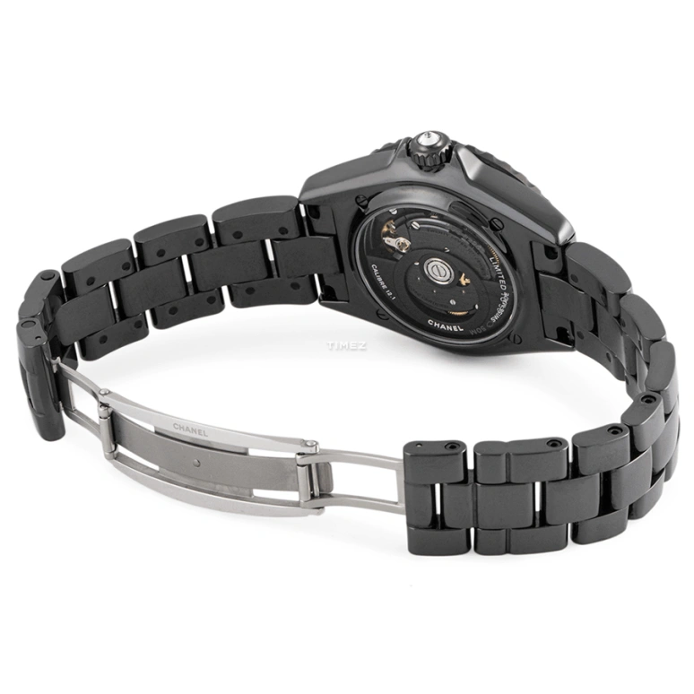 CHANEL,J12 38mm,38mm,Stainless Steel,Ceramic,Black,Automatic,70hours,In-house Caliber,H6347