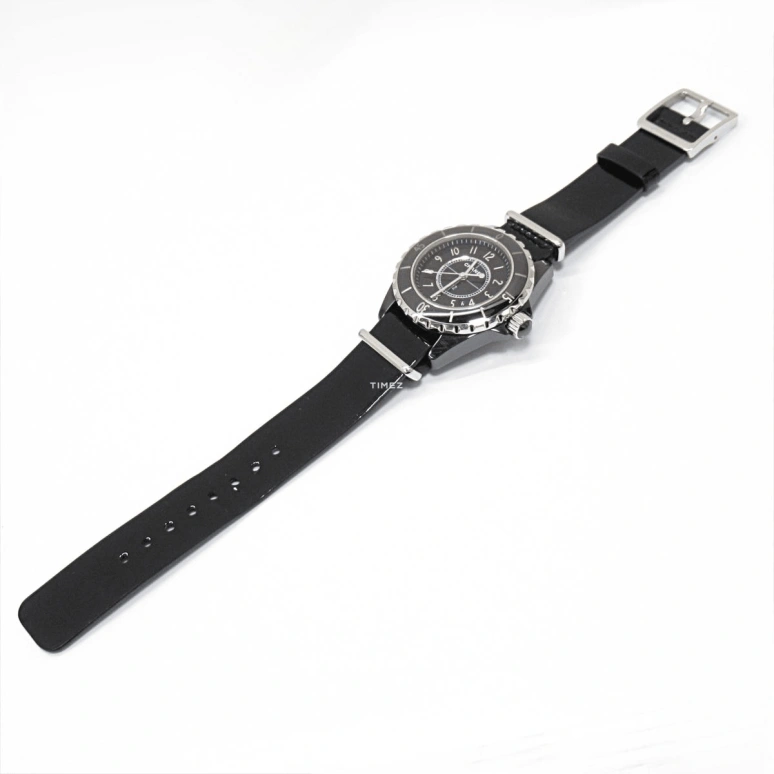 CHANEL,J12 33mm,33mm,Stainless Steel,Ceramic,Black,Quartz,Day,Round,G,G.10