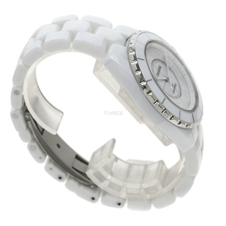 CHANEL,J12 38mm,38mm,Stainless Steel,Ceramic,White,Quartz,Sapphire,Crystal Glass,Round,H3443
