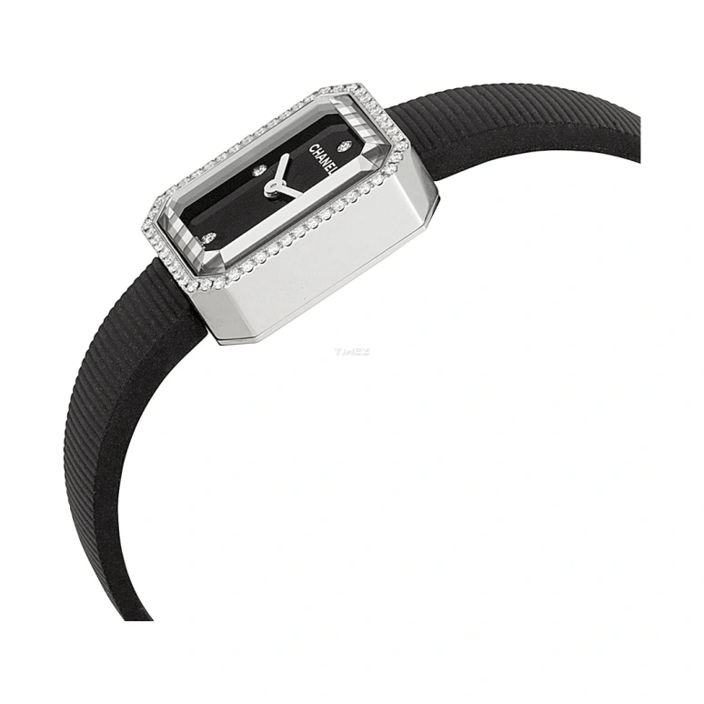 CHANEL,Première 19.70x15.20mm,19.70x15.20mm,Stainless Steel,Black,Quartz,Sapphire,Crystal Glass,Square,H2434