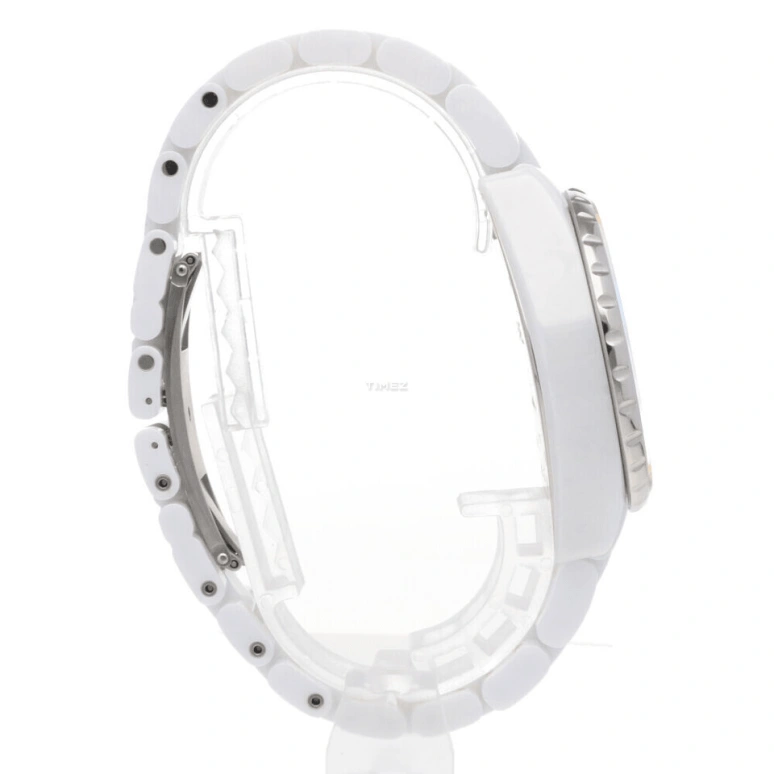 CHANEL,J12 41mm,41mm,Stainless Steel,Ceramic,White,Quartz,Chronograph,Day,H3410